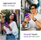 FireNova Designed for iPhone 15 Pro Max Case, Silicone Upgraded [Camera Protection] Phone Case with [2 Screen Protectors], Soft Anti-Scratch Microfiber Lining Inside, 6.7 inch, Neon Purple