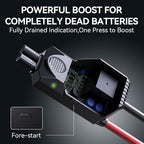 S ZEVZO ET05 Jump Starter 3000A Portable Car Jump Starter Battery Pack (7.2L Gas/ 5.5L Diesel), 51.8Wh 12V Jump Box with USB Ports, LCD Display and 3 Modes Flashlight