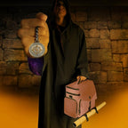 ENHANCE Collector's Edition RPG Adventurer's DnD Bag - Dragon Hide Exterior Travel RPG Bag with Tabletop Miniatures Storage Vault, Mat Holder, DnD Dice & Token Pockets, Fits 4-8 Books (Dragon Pink)