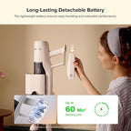 roborock H60 Hub Cordless Stick Vacuum Cleaner with Auto-Empty Dock, 115AW Suction for Carpets and Hard Floors, Vacuum Cleaners with 60-Min Runtime, Anti-Tangle Brush, 140° Green LED Dust Detection