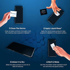 LIQUID GLASS Screen Protector Wipe On Scratch and Shatter Resistant Nano Protection for All Phones Tablets Smart Watches - Universal (New and Advanced)