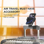 Perilogics 2025 Upgraded Travel Essentials Must Haves Airplane Phone Holder Mount. Improved Ergonomic Lever, Perfect for Long Flight, Cruise, Desk, Travel Gift for Content Creator