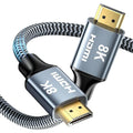 8K HDMI Cable 16ft, 48Gbps High Speed HDMI 2.1 Cable, HDMI Cord 8K@60Hz 4K@120Hz Support for HDR eARC HDCP 2.2&2.3, HDMI Cable 2.1 Compatible with HDTV, Laptop, Monitor, PC