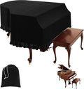 Grand Piano Keyboard Dust Cover, Music Stretchy Dirt Proof Keyboard Cover With Durable Elastic & Cord Lock Must Have Piano Accessories