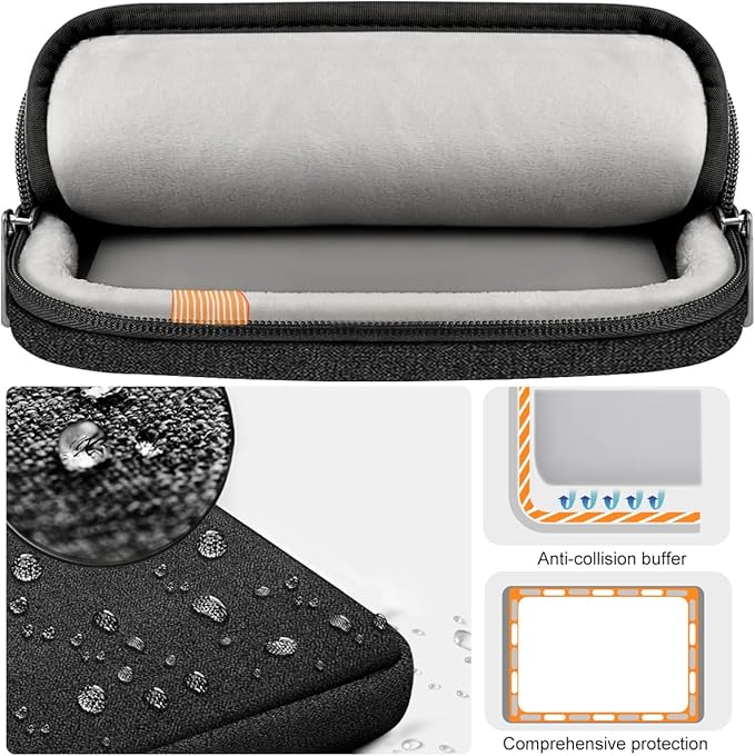 Hseok Ultra-Slim Laptop Case 17 17.3 inches Sleeve Protective PC Briefcase for Commuting and Business Trip，Carbon