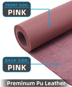 PULeather Non-Slip Desk Mat, Large Mouse Pad & Laptop Desk Pad - Waterproof Writing Pad for Office & Home (Light Purple, 35.4" x 17")