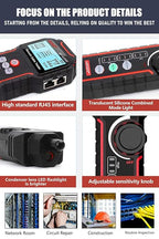 NF-8209S Network Cable Tester, RJ45 Ethernet Tester for POE/Cat5/Cat7/Cat6a/Cat6/Cat5e, Wire Mapper, Length, Open/Short, Wire Fault Locator, Ethernet LAN Network Toner Tool