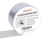 Grey Window Screen Repair Tape, 2IN X 20FT Screen Repair Kit for Windows or Doors, Strong Adhesive Fiberglass Mesh Patch Tape