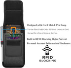 Njjex Cell Phone Holster for Samsung Galaxy S25 Ultra S24 S23 Plus S22 S21 S20 FE Note 20 Ultra A14 A15 A16 A17 A35 A36 iPhone 14 15 16 17 Pro Max Belt Clip Holster Phone Pouch Holder Carrying Case