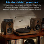 Douk Audio NS-13G MAX 300Wx2 Stereo Amplifier with Phono Input - HiFi Class D Mini Power Amp for Home Theater, Turntables, Studio Monitor | TPA3255 Chip, RCA/MM Inputs, Bass/Treble Control (DC 48V)