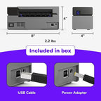 Rollo USB Shipping Label Printer - Commercial Grade 4x6 Thermal Label Printer for Shipping Packages - High Speed Custom Sticker Label Maker for Small Business - Supports Windows & Mac