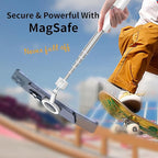 SEAJIC Magnetic Selfie Stick Tripod with Remote,54" Phone Tripod Compatible with MagSafe,Fit for iPhone 12/13/14/15 Series,Magsafe Case and Other Phones with Metal Ring