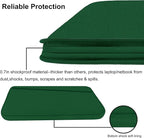 Laptop Sleeve 15.6 inch, Computer Carrying Bag Protective Case Handbag with Front Pocket, Slim Laptop Cover for 15-16 Inch HP, Dell, Lenovo, Asus, Dark Green