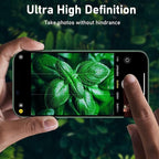 UniqueMe for iPhone 13 Pro/iPhone 13 Pro Max Camera Lens Protector, [Strong Drop Protection] [Not Easy to Fall-off] Metal Ring Tempered Glass Rear Camera Screen Cover, Alpine Green