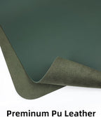 Leather Desk Pad Protector,Mouse Pad,Office Desk Mat, Non-Slip PU Leather Desk Blotter,Large Desk mat,Waterproof Keyboard mat for Office/Home/Decor (Dark Green,48" x 24")