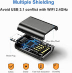 USB to USB C Adapter,USB-C Male to USB3.0 Female Adapter Thunderbolt 3 OTG Converter,Compatible with MacBook Pro,MacBook,iPad/Samsung Galaxy S20-S23 / Dell XPS,and More USB Devices Rope Black