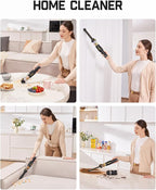 Fanttik Slim V10 Lite Cordless Handheld Vacuum, 0.98lb Lightweight with All-in-One Base Design, 12000Pa Suction & Smart LED Display, Portable Mini Vacuum Cleaner for Kitchen Table, Home, Car