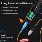 Fiber Optic Tools Cable Tester FC SC Power Meter & 2.5mm 30mV Visual Fault Locator with Sc, Fc Connector and Shoulder Toolkit