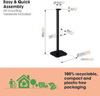 Vogel's SFS 4113 Speaker Floor Stand for Sonos ERA 100, Cable Inlay System, Height: 32,3 inch (82 cm), Exceptionally Stable, Black, 1 Floor Stand