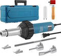 Iglobalbuy 1600W Hot Air Welder Heating Gun Kit, Handheld Hot Air Vinyl PVC TPO Welding Heating Gun Torch Tools kit with Various Nozzles Carrying Case