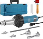 Iglobalbuy 1600W Hot Air Welder Heating Gun Kit, Handheld Hot Air Vinyl PVC TPO Welding Heating Gun Torch Tools kit with Various Nozzles Carrying Case