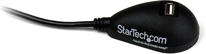StarTech.com 5ft USB 2.0 Extension Cable - Male to Female - 5 ft USB A to A Extension cord for Laptop, Desktop, Tablet, Webcam & More (USBEXTAA5DSK) , Black