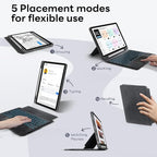 Combo Keyboard Case with Trackpad for ipad Air 11-inch (M2) 2024 & iPad Pro 11 inch (1st/2nd/3rd/4th Generation), Detachable Backlit Keyboard with Kickstand, Multi-Mode, For 10.9”iPad Air 4th/5th Gen