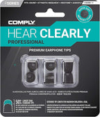 Comply P-Series | Memory Foam Replacement Ear Tips Designed for Etymotic, NuForce, ISOtunes PRO, Q-Jays, & More | Superior Noise Isolation, Ultimate Comfort, Secure Fit | Black (S/M/L) (3 Pairs)