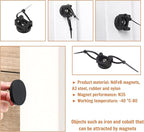 15Pcs (+100 pcs zip ties) Magnetic Cable Clips Zip Tie Mount Base, Cable Ties Holder, Multipurpose Wire Cable Holder for Magnetic Cable Management, Electrical Organization Supplies for Wire (BLACK15)