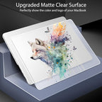 for MacBook Pro 16 inch Case 2021 2022 2023 2024 Release A3186 A3403 M4 A2991 M3 A2780 M2 A2485 M1 Pro/Max, Hard Shell Case with Screen Protector & Keyboard Cover, Wolf