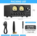 Douk Audio 5 Band Equalizer Bluetooth EQ Preamp for Home Stereo/Computer Speaker/Amplifier with VU Meter (EQ5 Tone Upgraded Version)