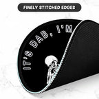 ITNRSIIET Round Mouse Pad with Stitched Edge Premium-Textured Waterproof Non-Slip Rubber Base Desktop Protection Mat Diameter 8.7 inches, Dab
