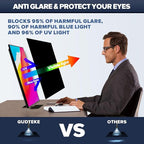 HD Laptop Privacy Screen 13.3 inch, Upgraded Laptop Privacy Screen for 16:9 Widescreen Removable Anti Glare Screen Cover and Blue Light UV-Blocking Filter