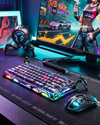 GravaStar Mercury V75 Pro 75% Hall Effect Magnetic Switch Gaming Keyboard-Neon Graffiti