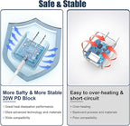 iPhone 16/15 Charger Fast Charging, 2Pack 10FT Long USB C to C Apple Fast Charging Cable Cord with 20W PD USB C Fast Charger Block for iPhone 16/15/15 Pro/15 Pro Max/15 Plus, iPad 12.9/11/10.9/Air 5/4