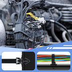 200pcs Car Wire Loom Routing Clips Push Mount Cable Tie Assortment 15 Sizes Car Harness Routing Clips Universal Wiring Harness Clip Replacement Parts for Automotive