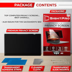 15.6 Inch 16:9 Laptop Privacy Screen Filter - Computer Monitor Privacy Shield and Anti-Glare Protector