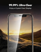 UNBREAKcable Tempered Glass Screen Protector Film for iPhone X/11 Pro/XS (5.8 Inches) [Pack of 2] HD 9H Hardness [Anti-Scratch, Anti-Fingermarks, Bubble Free and Ultra Clear]