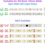 RGBZONE Bluetooth RGB LED Controller, 4-PIN Smart Music LED Strip Lights Controller, 40-Keys IR Remote Control for 5V/12V/24V SMD 5050 3528 RGB LED Strip Lights