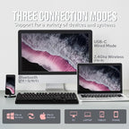 EPOMAKER Galaxy100 QMK/VIA Wireless Gaming Keyboard, Aluminum Shell, Bluetooth/2.4Ghz/USB-C, Pre-Lubed Hot-Swappable Linear Switches, NKRO, RGB Backlit (Black, Wisteria Linear Switch)