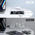 USB C Fast Charger, 150W 6 Port Desktop PD GaN Fast Charger Charging Station Block 65W USB C Laptop Power Adapter for MacBook Pro/Air iPad iPhone 16 15 14 13 Pro Max Galaxy S24 Note 20 Pixel