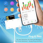 9-in-1 Memory Card Reader Universal Card Reader for iPhone/iPad, CF/SD/MicroSD/MS/XD Card Reader & USB OTG Adapter with USB/USB-C/Lightening Connector for iPhone 16/iPad Pro/Samsung Galaxy/MacBook etc