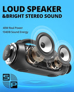 Tronsmart Bang SE Portable Bluetooth Speaker, Colorful LED and 40W Wireless Stereo to Infuse Your Party, Ultra Lightweight Portable Design and IPX6 Waterproof, Suitable for Party/Outdoor/Travel