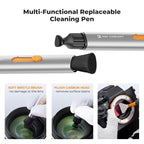 K&F CONCEPT 23 in 1 Camera Lens Cleaning Kit for DSLR Filter with Replaceable Cleaning Pen+Air Blower+Cleaning Liquid+Cleaning Cloth*2+Full-Frame Swab*10+Vacuum Cleaning Cloth*6+Anti-Static Gloves