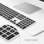 Allinside Black Cover for Apple iMac Magic Keyboard with Numeric Keypad MQ052LL/A A1843 US Layout