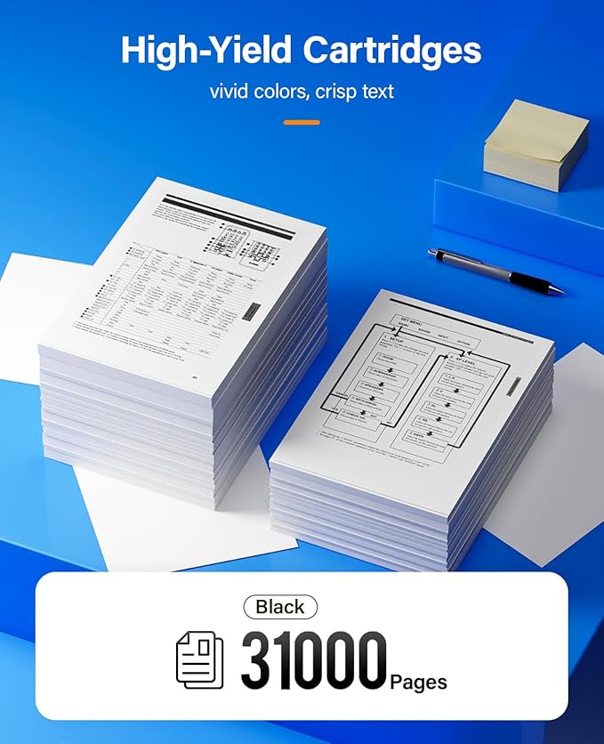 VersaLink B7025 B7030 B7035 106R03394 Black High Capacity Toner Cartridge 1-Pack Replacement for Xerox 106R03393 Toner Compatible with Xerox VersaLink B7025 B7030 B7035 Laser Printer Ink All-in-One