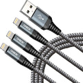 ohbox iPhone Charger 10FT 3Pack Long iPhone Charger Cable MFI Certified USB Lightning Cable Fast Charging Cord Compatible with iPhone 14/13/12/11/Pro/Max/Mini/X/Plus/8/7/6/5S/SE/Plus/iPad