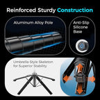 Auto Face Tracking Tripod & 360° Rotating Selfie Stick with Light, Smart AI Motion Sensor, Facial Recognition, 1-Axis Gimbal Stabilizer Phone Holder for iPhone/Android, TikTok Video Recording/Vlog