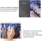 Mouse Pad, Purple Navy Gold Marble Mouse Pad, Premium-Textured Marbling Mouse Mat Square Waterproof Non-Slip Rubber Base Computer Mousepads for Office Laptop Desk