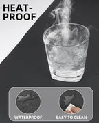 Large Desk pad mat,Mouse Pad,Office Desk Mat, Non-Slip PU Leather Desk Blotter,Large Desk pad,Waterproof Keyboard mat for Office/Home/Decor (Black,48" x 17")